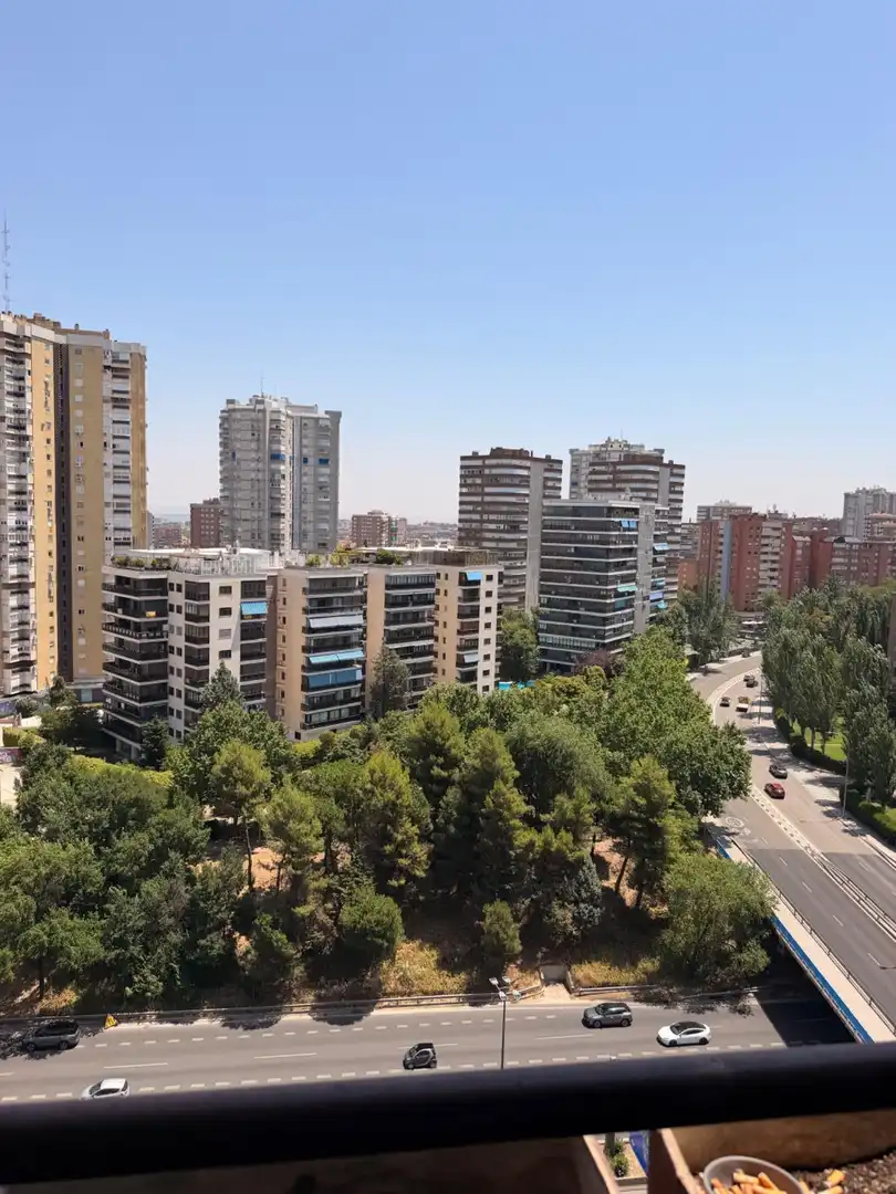 Exterior view of Flat for rent in Madrid  with Private garden, Swimming Pool and Balcony