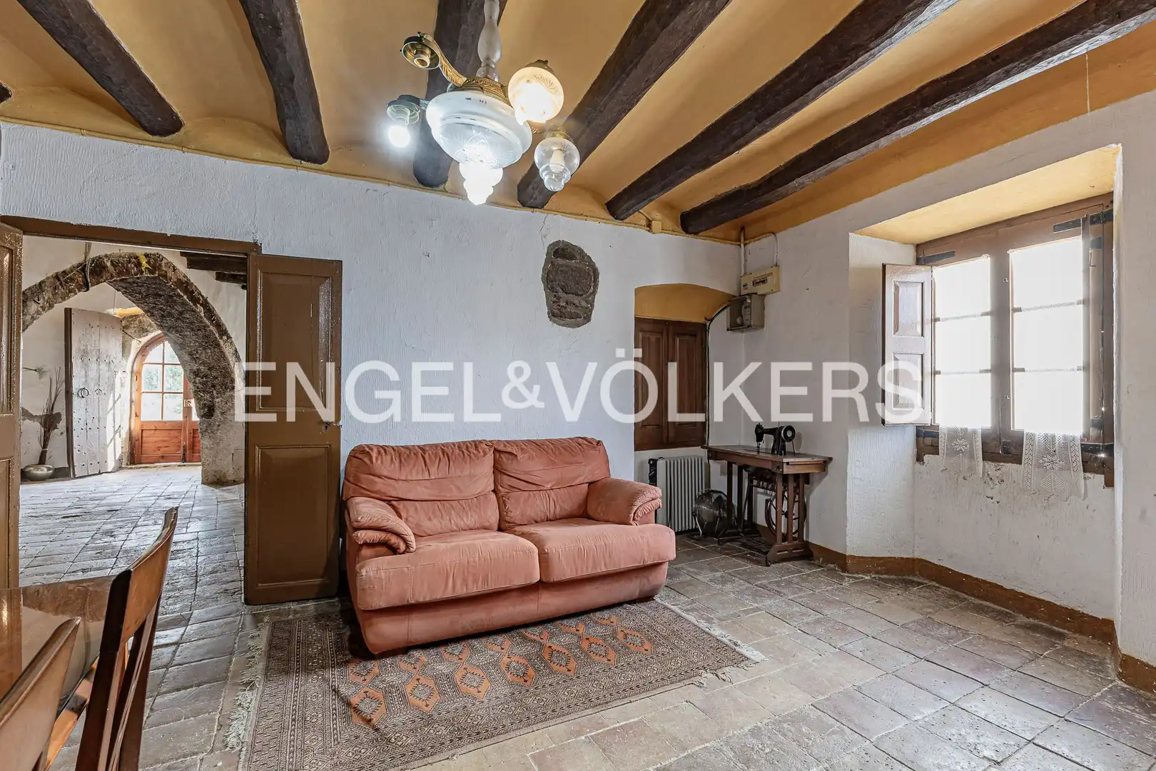 Sala de estar de Casa adosada en venta en Canyelles con Calefacción, Jardín privado y Terraza