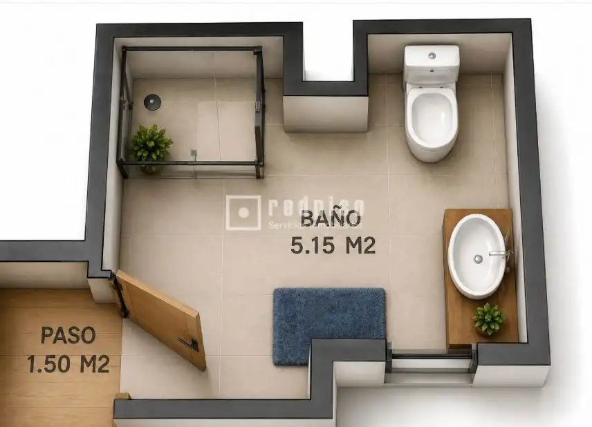 Baño de Piso en venta en Alcorcón con Aire acondicionado y Jardín privado