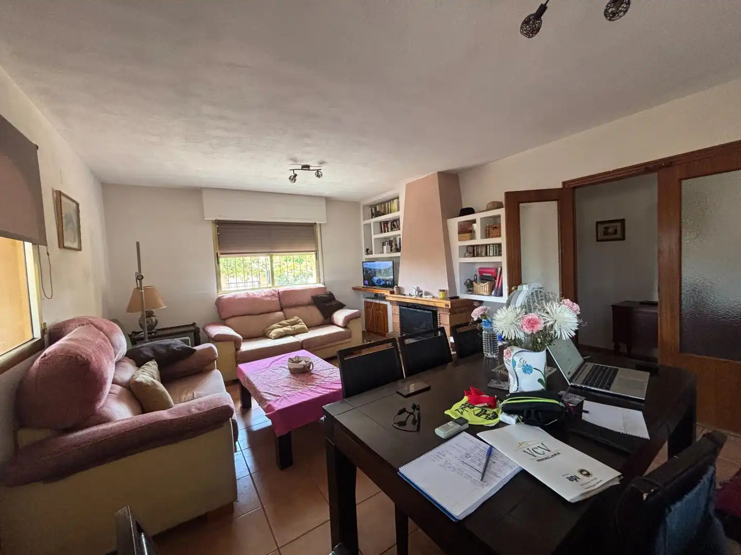 Sala de estar de Casa adosada en venta en Mutxamel