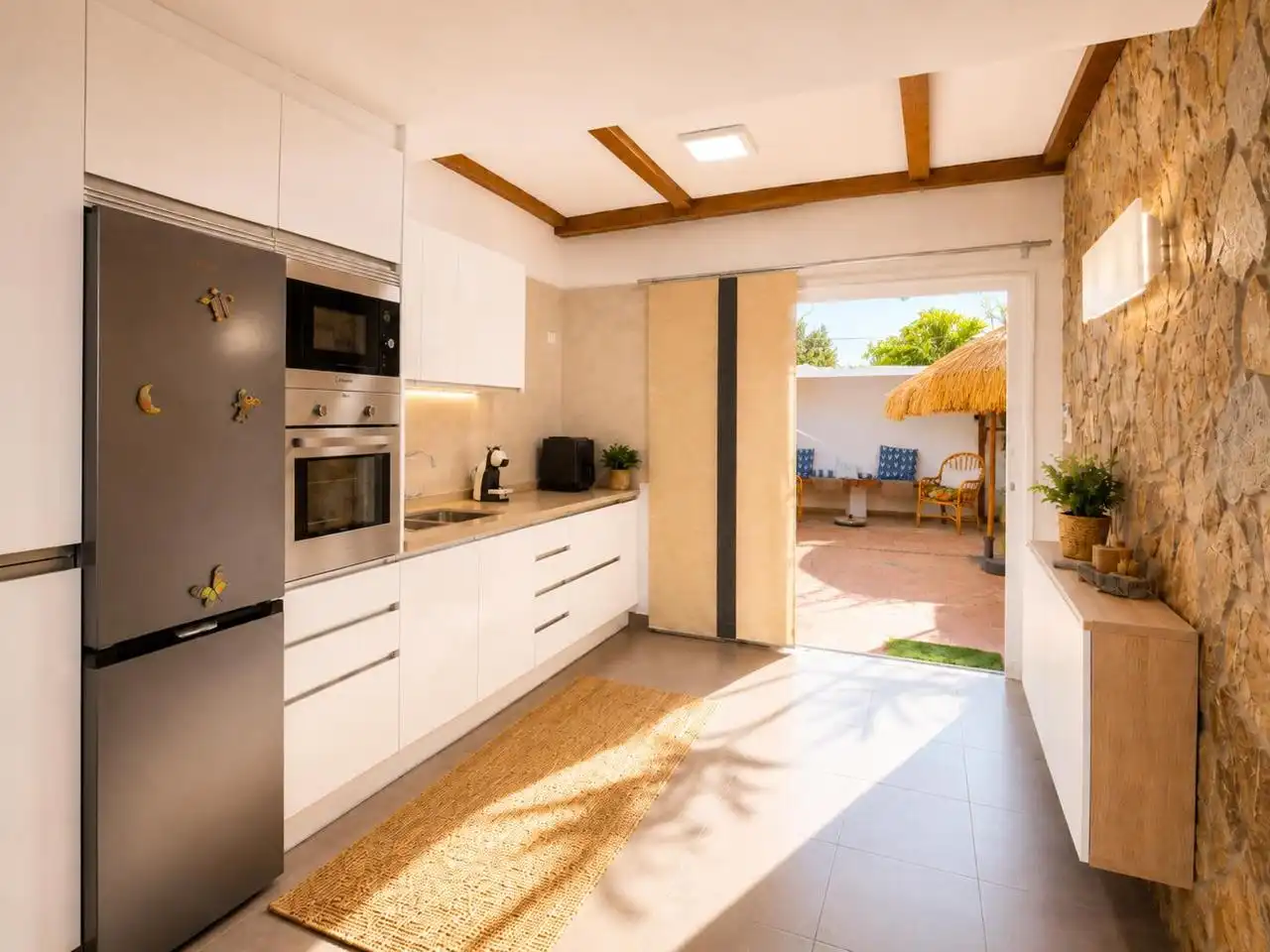 Cocina de Casa o chalet de alquiler en San Bartolomé de Tirajana con Aire acondicionado, Terraza y Piscina