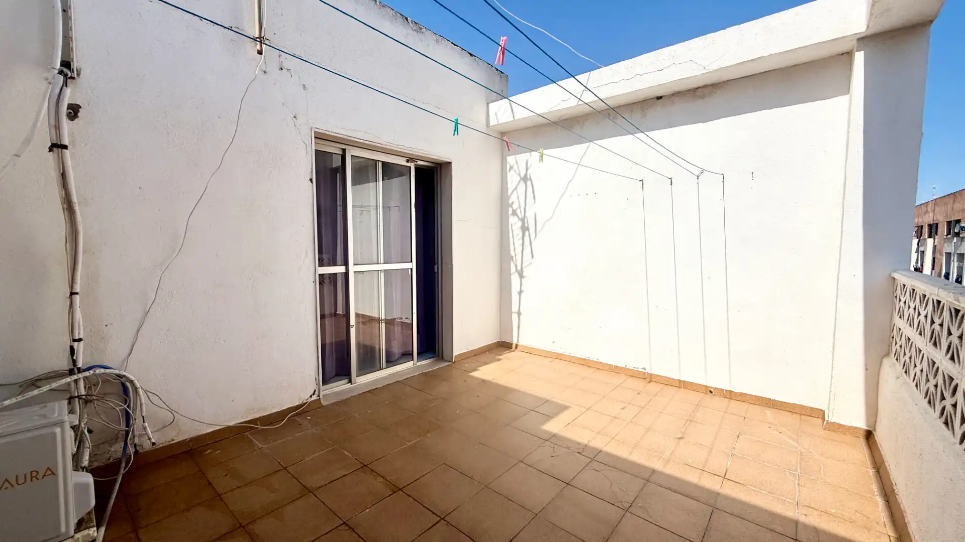 Terrace of Duplexes for sale in Roquetas de Mar  with Air Conditioner and Furnished