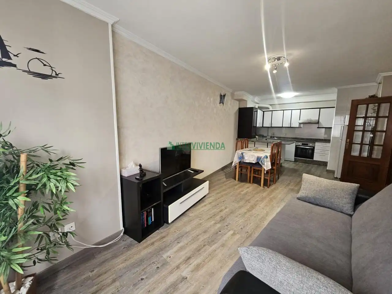 Sala de estar de Piso en venta en Sanxenxo con Terraza y Amueblado