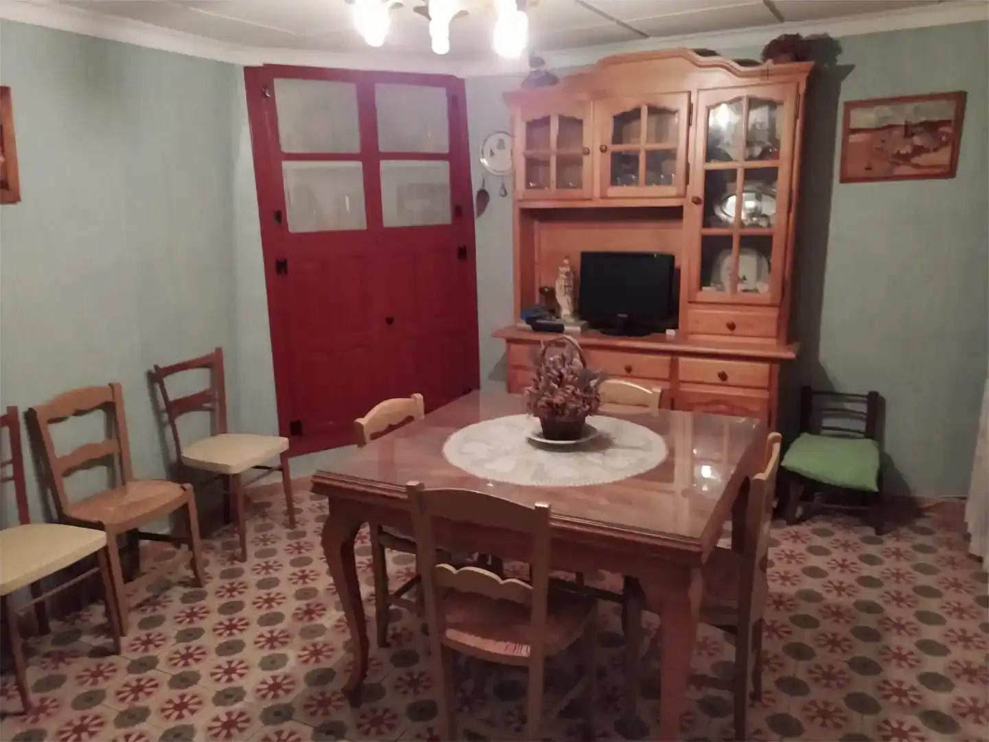 Dining room of Flat for sale in Fórnoles  with Furnished, TV and Balcony