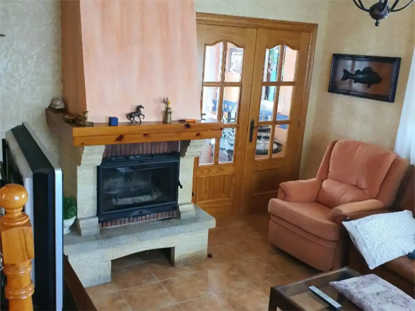 Sala de estar de Piso en venta en Quintana del Castillo con Jardín privado