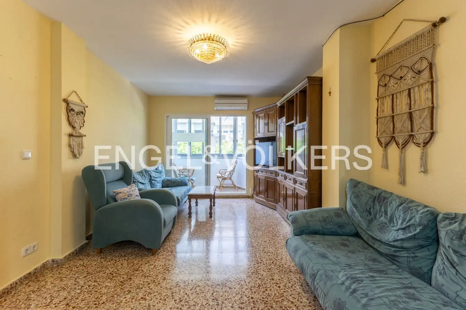Sala de estar de Piso de alquiler en Valencia con Aire acondicionado, Calefacción y Terraza