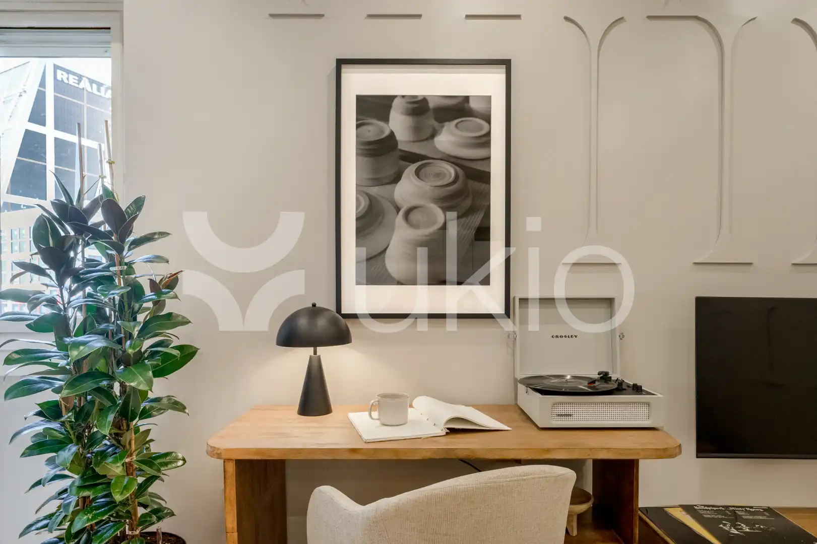 Sala de estar de Apartamento de alquiler en Madrid con Aire acondicionado, Calefacción y Amueblado