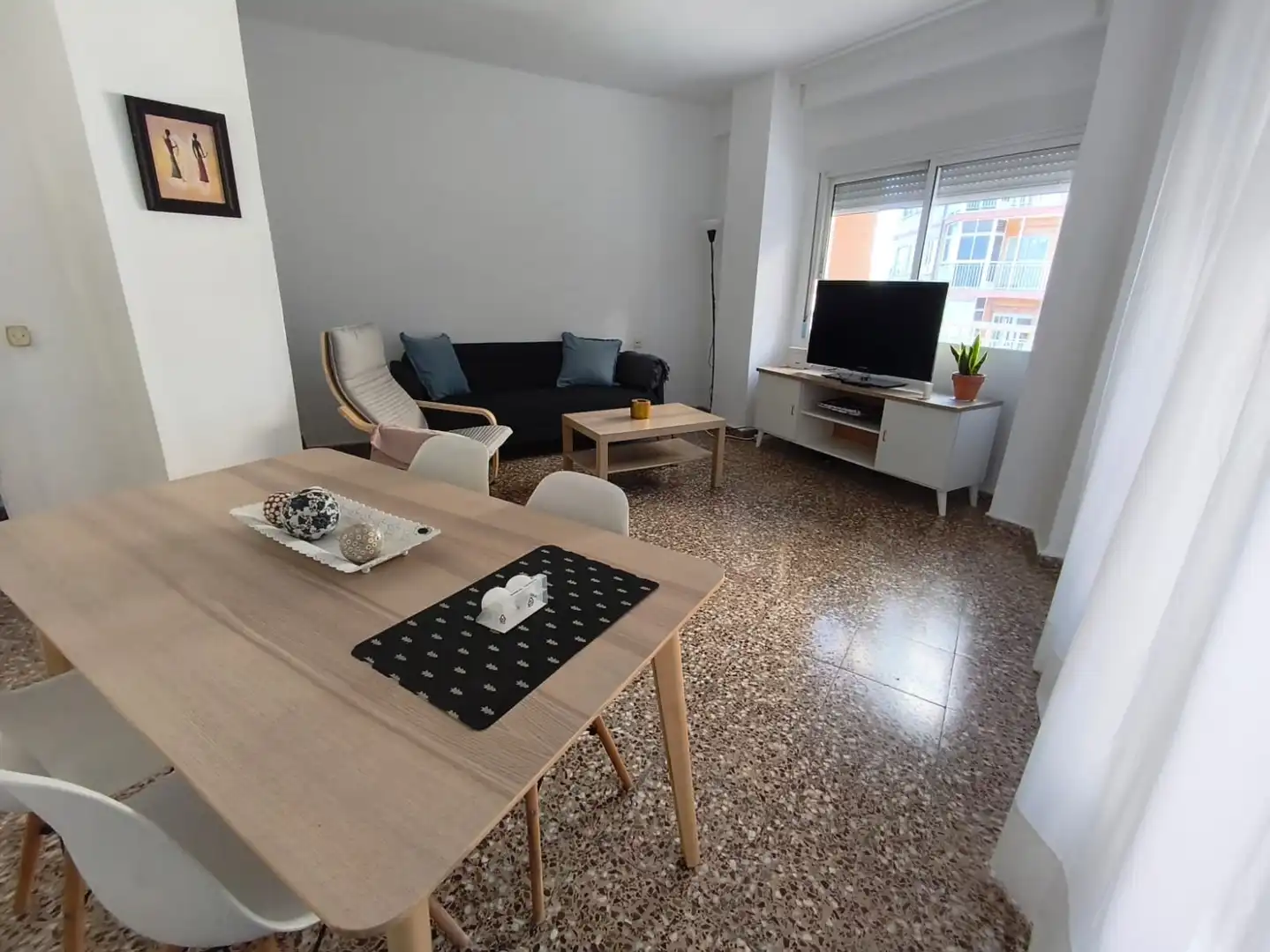 Sala d'estar de Pis de lloguer en Cartagena amb Moblat, Forn i Rentadora