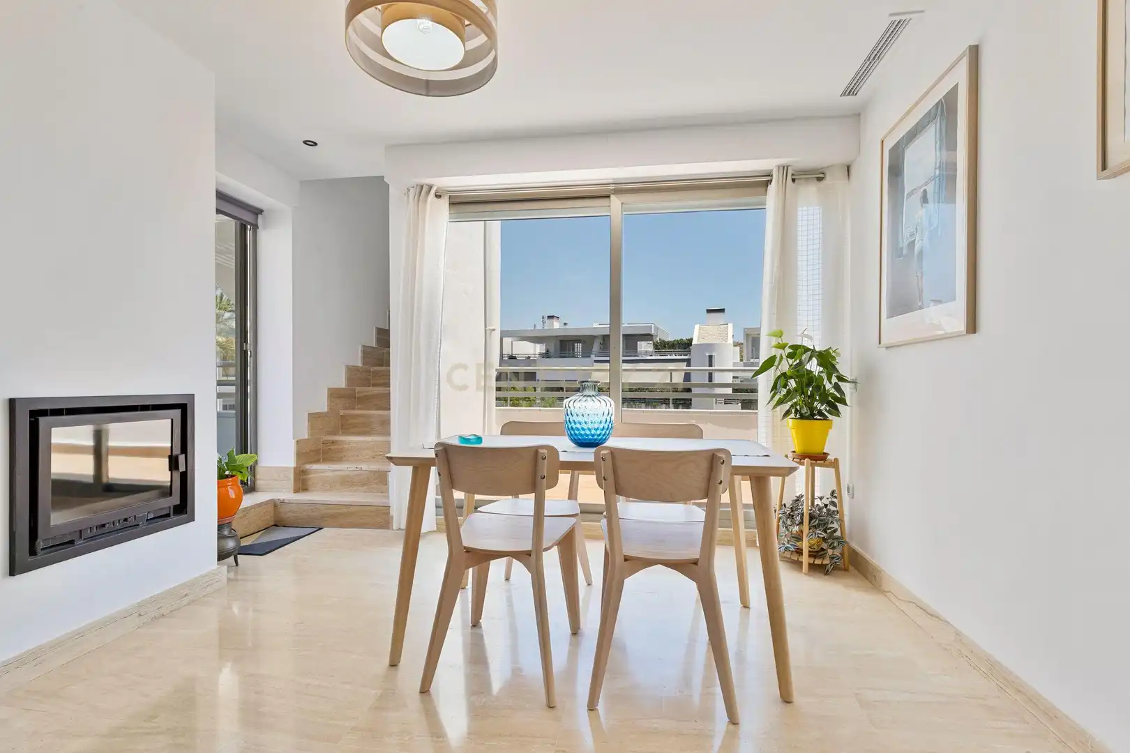 Dining room of Apartments for sale in Mijas  with Air Conditioner and Swimming Pool