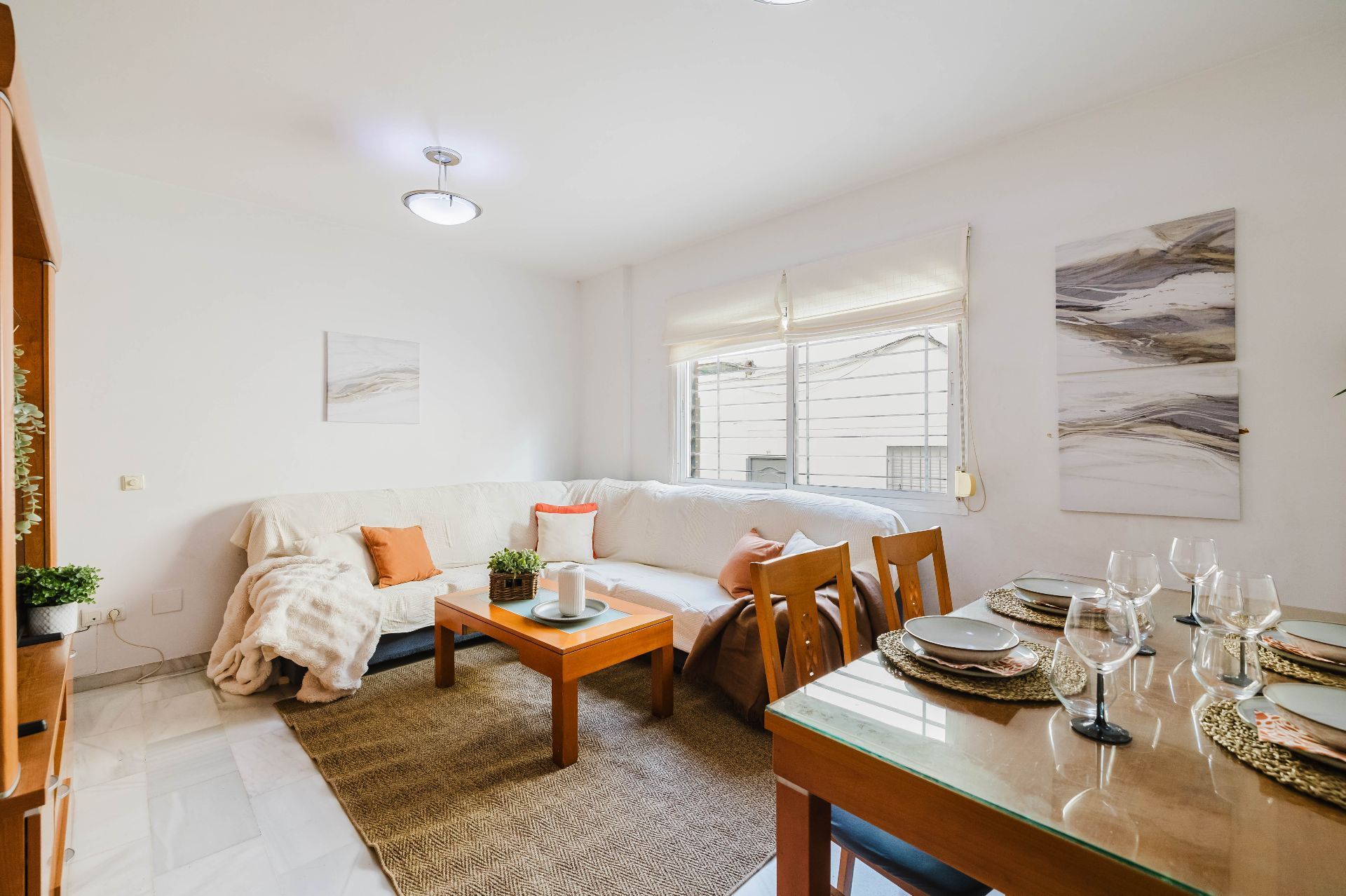 Sala de estar de Piso en venta en Málaga Capital con Aire acondicionado y Amueblado