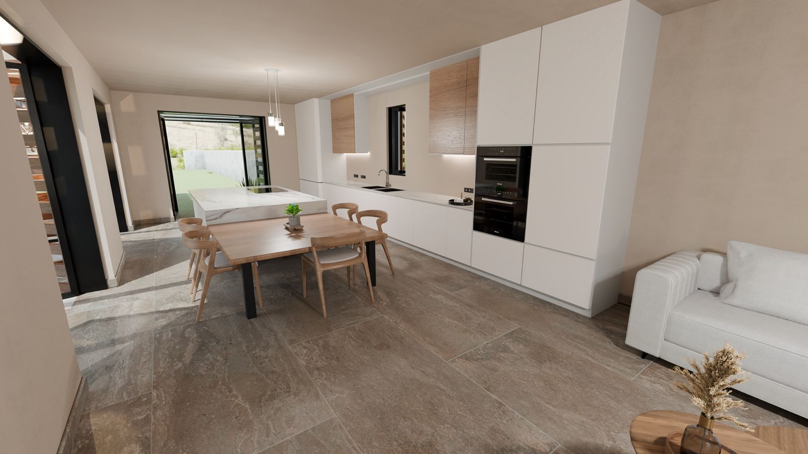 Cuina de Finca rústica en venda en Selva amb Jardí privat, Terrassa i Traster