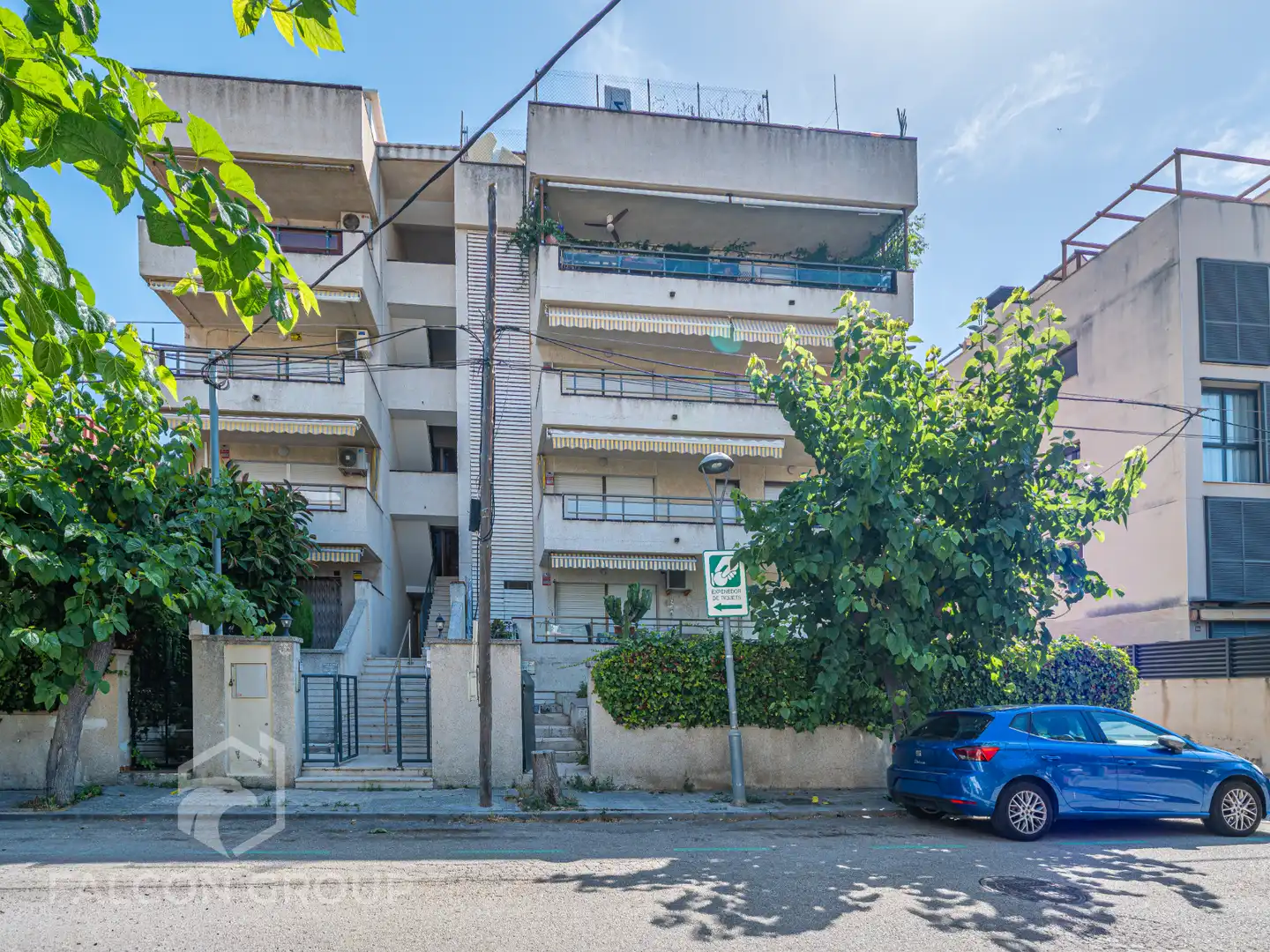 Exterior view of Flat for sale in Vilanova i la Geltrú  with Private garden and Balcony
