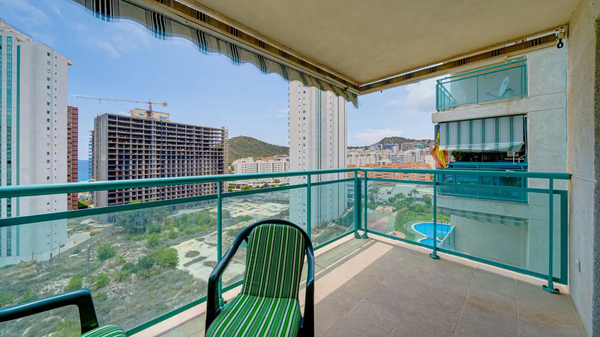 Dormitori de Apartament de lloguer en Villajoyosa / La Vila Joiosa amb Aire condicionat, Jardí privat i Terrassa