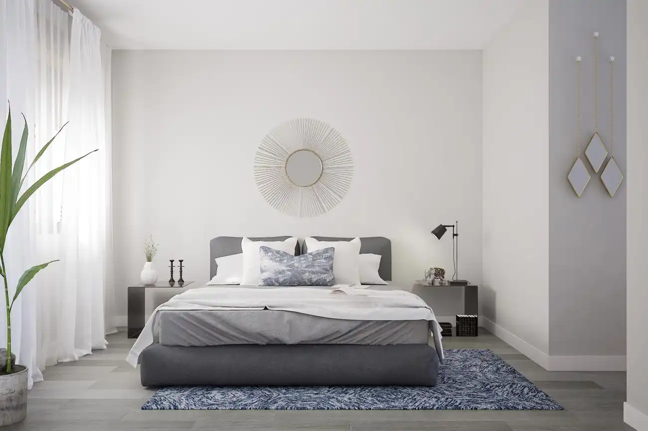 Schlafzimmer von Dachboden zum Verkauf in Mijas mit Klimaanlage, Terrasse und Schwimmbad