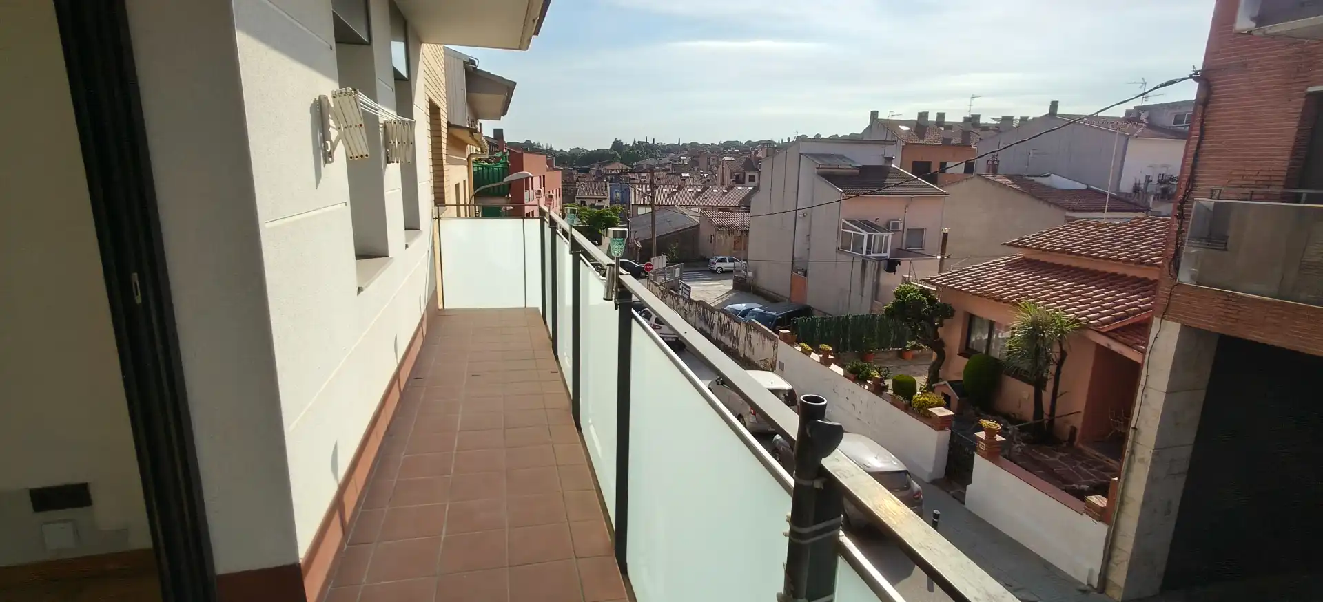 Terrasse von Wohnung zum Verkauf in Sant Antoni de Vilamajor mit Abstellraum, Ofen und Balkon