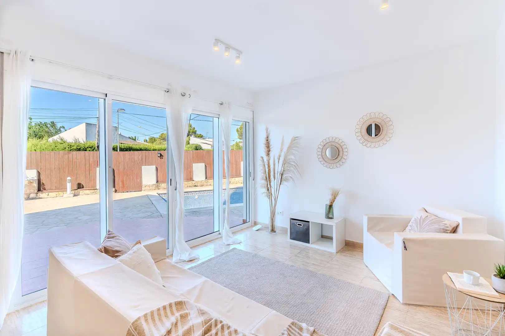 Sala de estar de Casa o chalet en venta en L'Ametlla de Mar  con Aire acondicionado, Calefacción y Jardín privado
