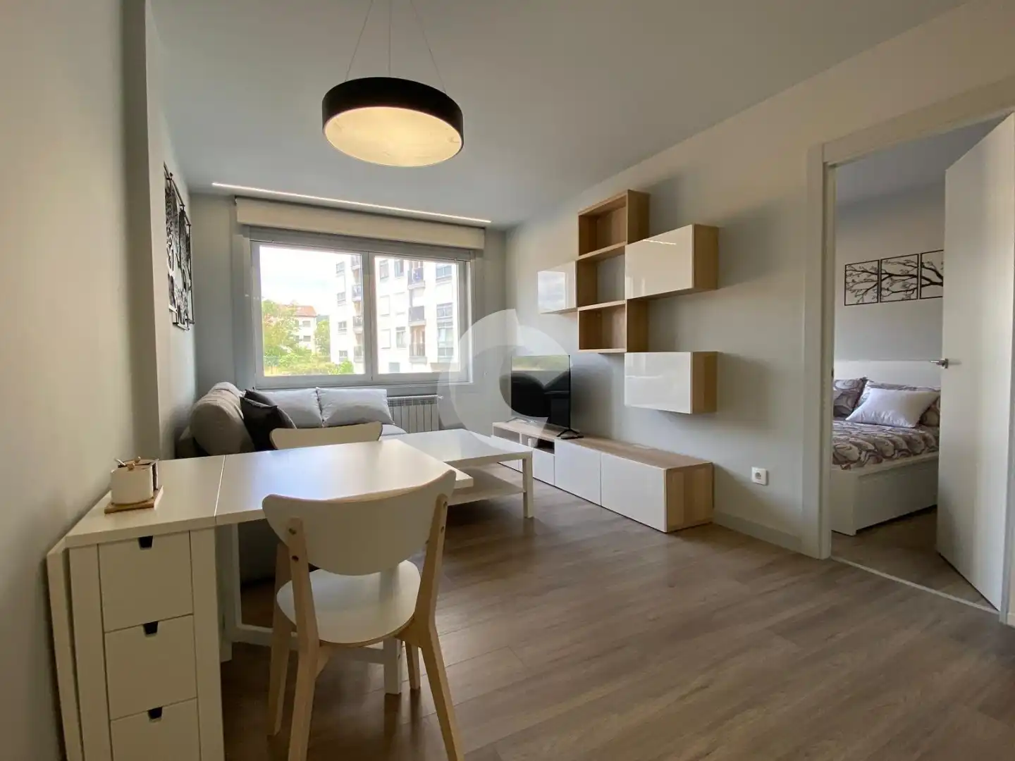 Wohnzimmer von Wohnung zur Miete in Ourense Capital  mit Heizung, Möbliert und Balkon