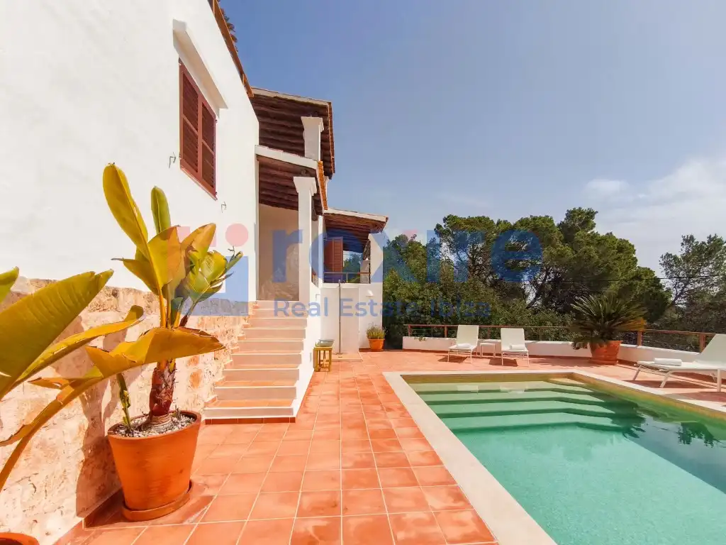 Exterior view of Houses for rent in Sant Josep de sa Talaia  with Air Conditioner, Private garden and Terrace
