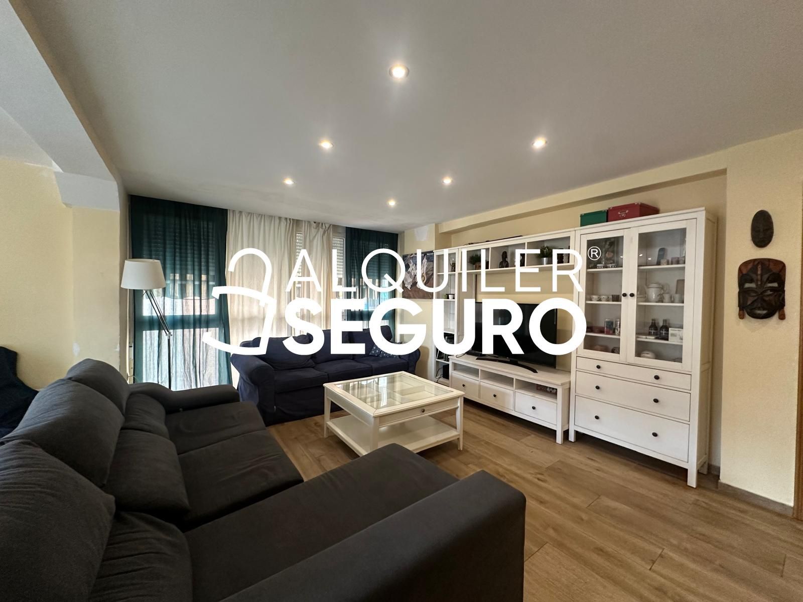 Living room of Flat to rent in  Valencia Capital  with Air Conditioner, Heating and Furnished