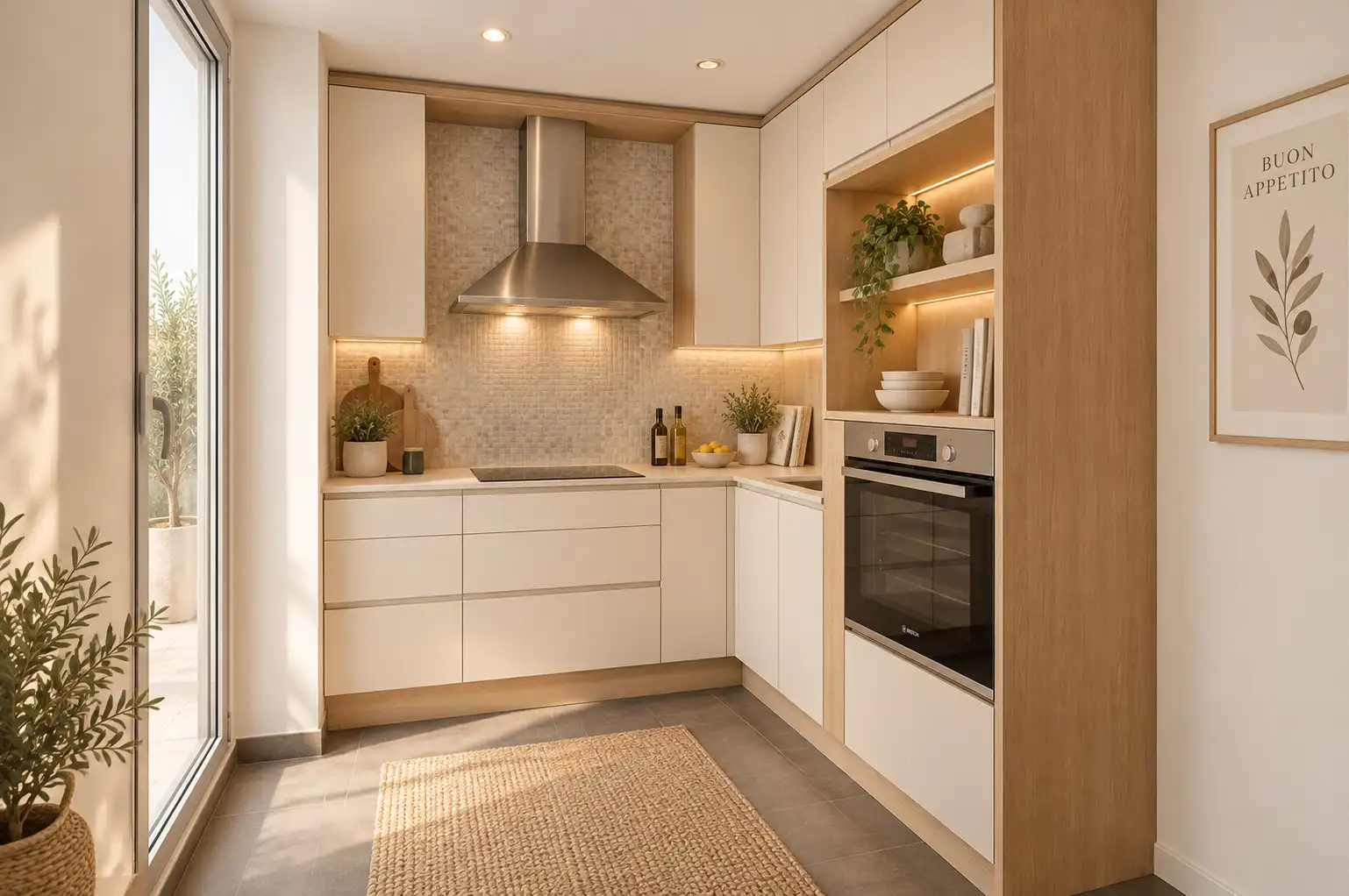 Cocina de Dúplex en venta en Sant Pere de Ribes con Calefacción, Jardín privado y Piscina