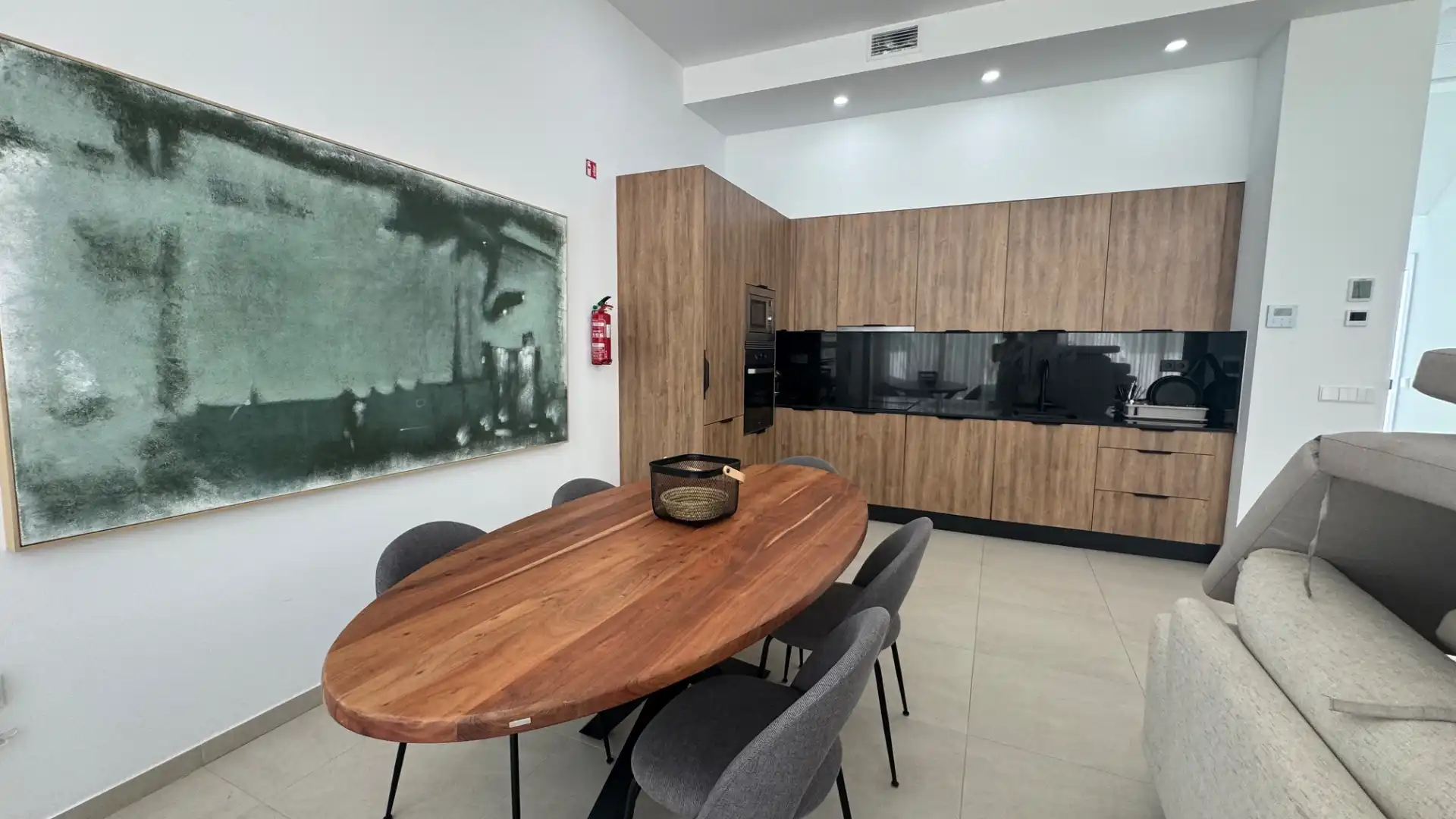 Comedor de Casa adosada de alquiler en Calpe / Calp con Aire acondicionado, Jardín privado y Terraza
