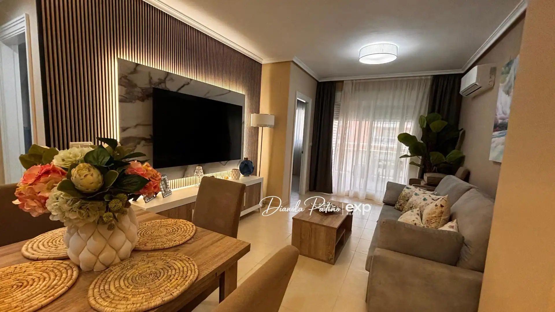 Sala d'estar de Apartament en venda en Oropesa del Mar / Orpesa amb Aire condicionat, Jardí privat i Terrassa