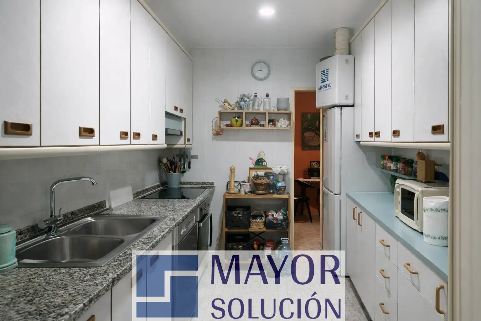 Cocina de Piso en venta en Ullà con Jardín privado, Terraza y Amueblado