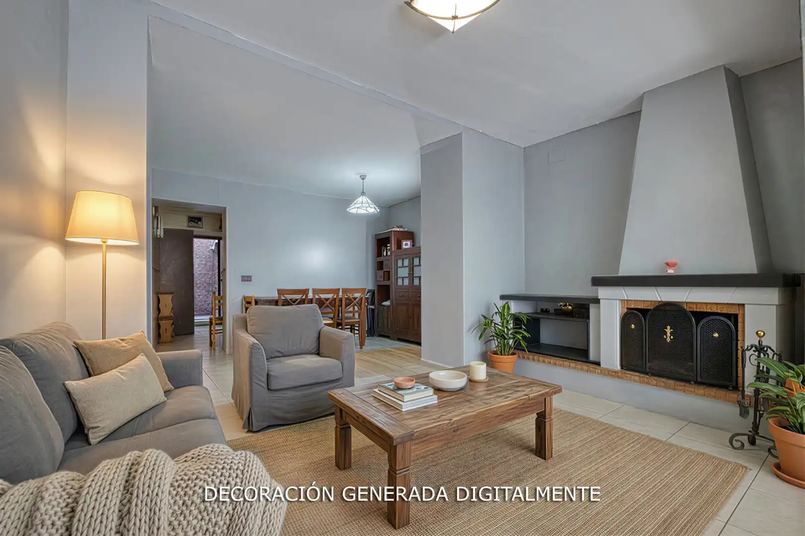 Sala de estar de Casa adosada en venta en Sant Joan d'Alacant con Aire acondicionado, Calefacción y Parquet