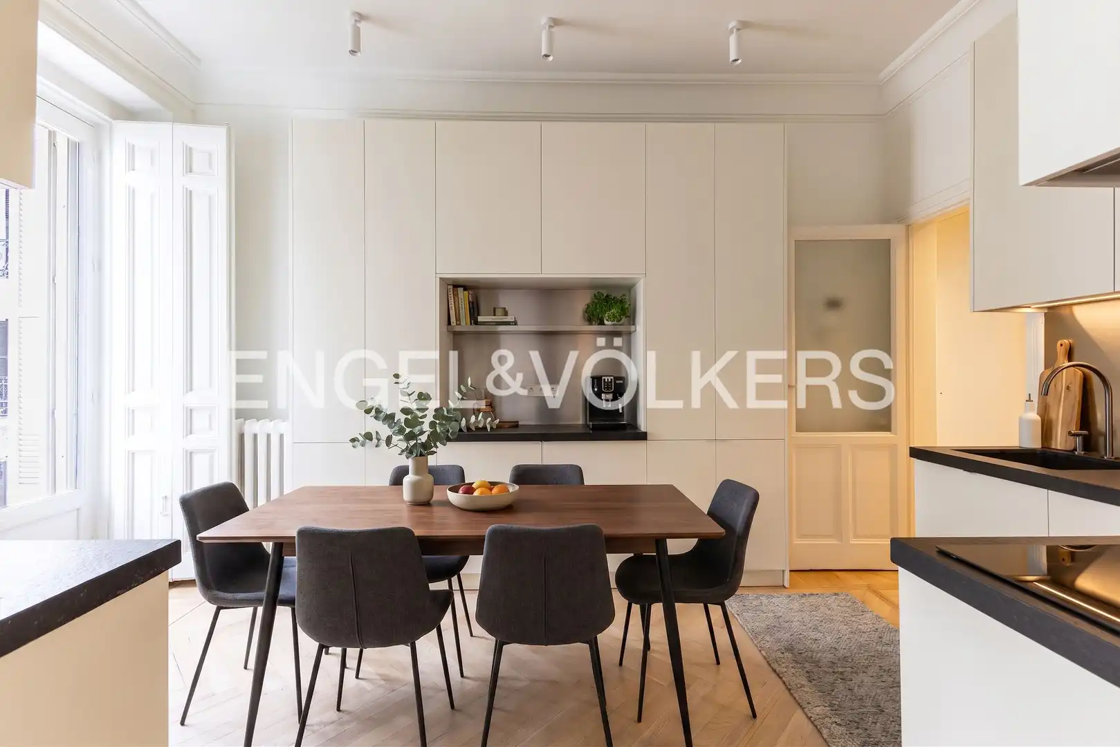 Esszimmer von Wohnung zur Miete in Madrid mit Klimaanlage, Heizung und Balkon