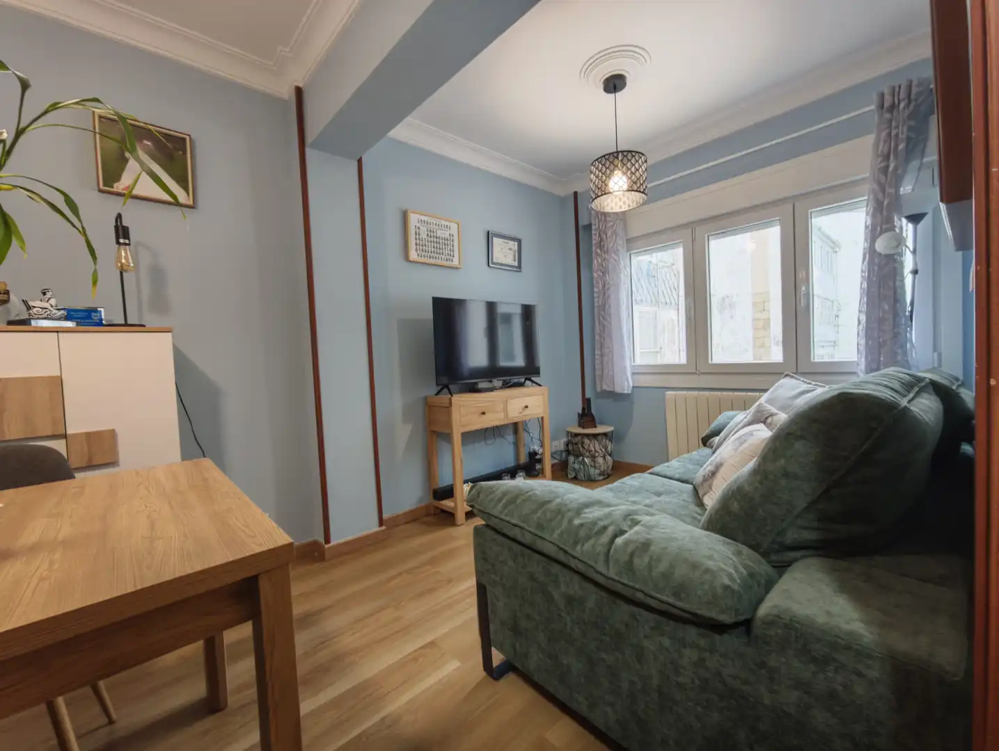 Wohnzimmer von Wohnung zum Verkauf in Ferrol mit Heizung, Möbliert und Waschmaschine