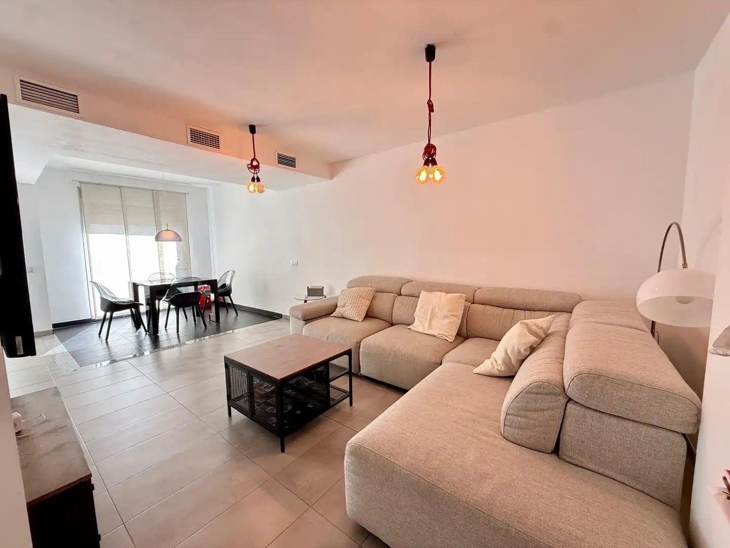 Living room of Duplexes for sale in Almería  with Air Conditioner, Terrace and Storage room