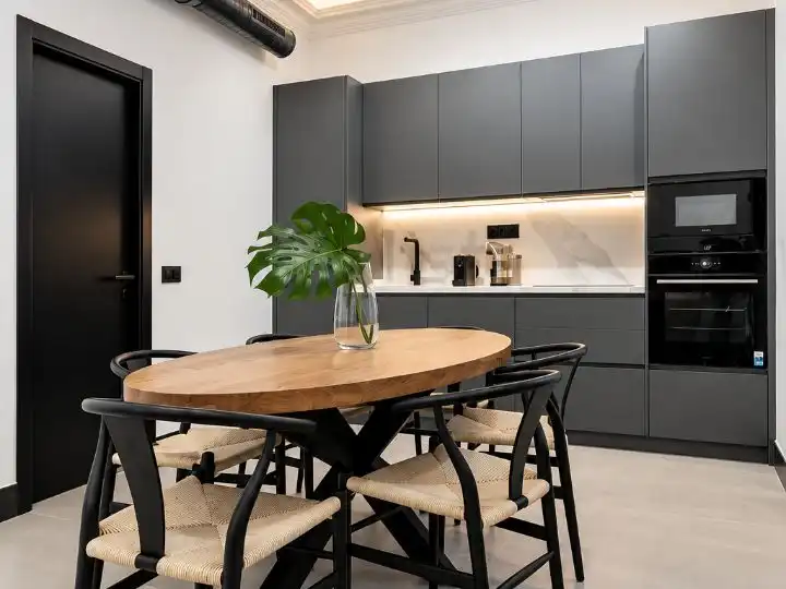 Cocina de Apartamento en venta en  Madrid Capital con Aire acondicionado y Terraza