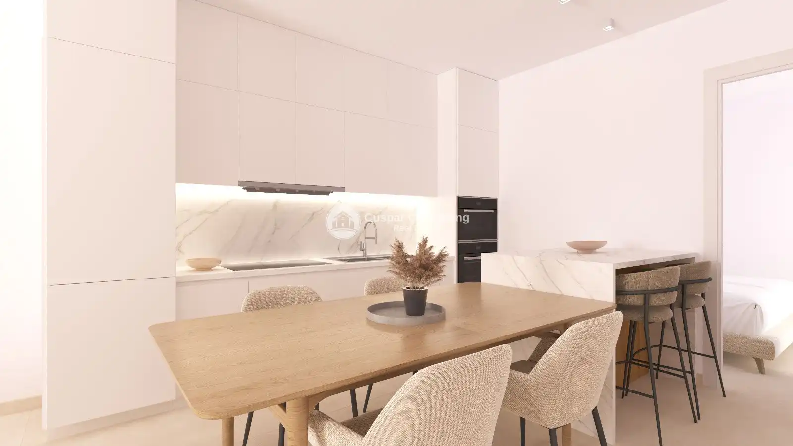 Cocina de Apartamento en venta en Torre-Pacheco con Calefacción, Terraza y Trastero