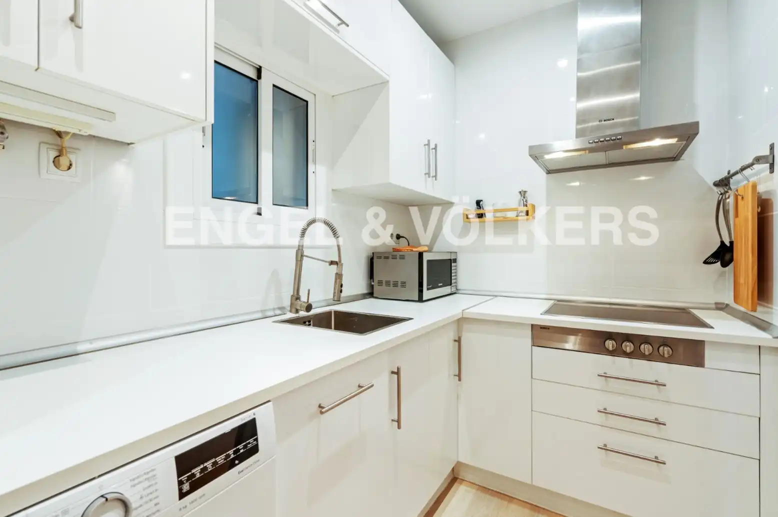 Kitchen of Flat for rent in Barcelona  with Air Conditioner, Heating and Parquet flooring