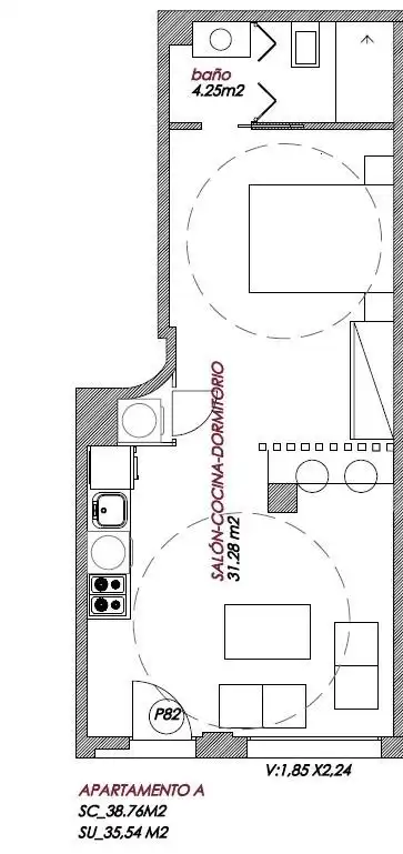 Loft en venta en Granada con Amueblado