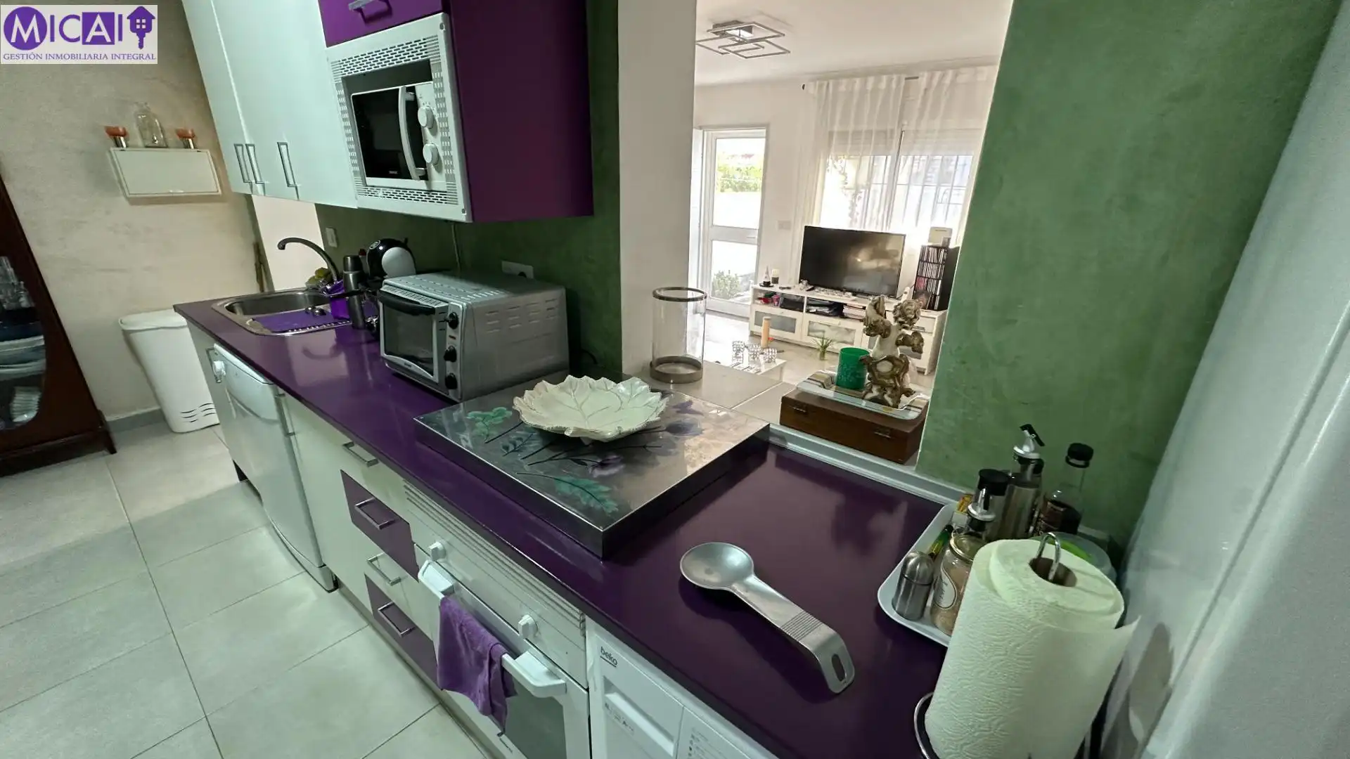 Cocina de Casa adosada en venta en Chiclana de la Frontera con Aire acondicionado, Jardín privado y Terraza