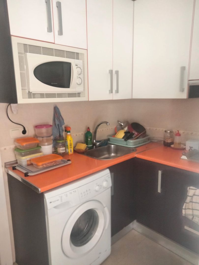 Kitchen of Flat to rent in  Granada Capital  with Air Conditioner, Heating and Furnished