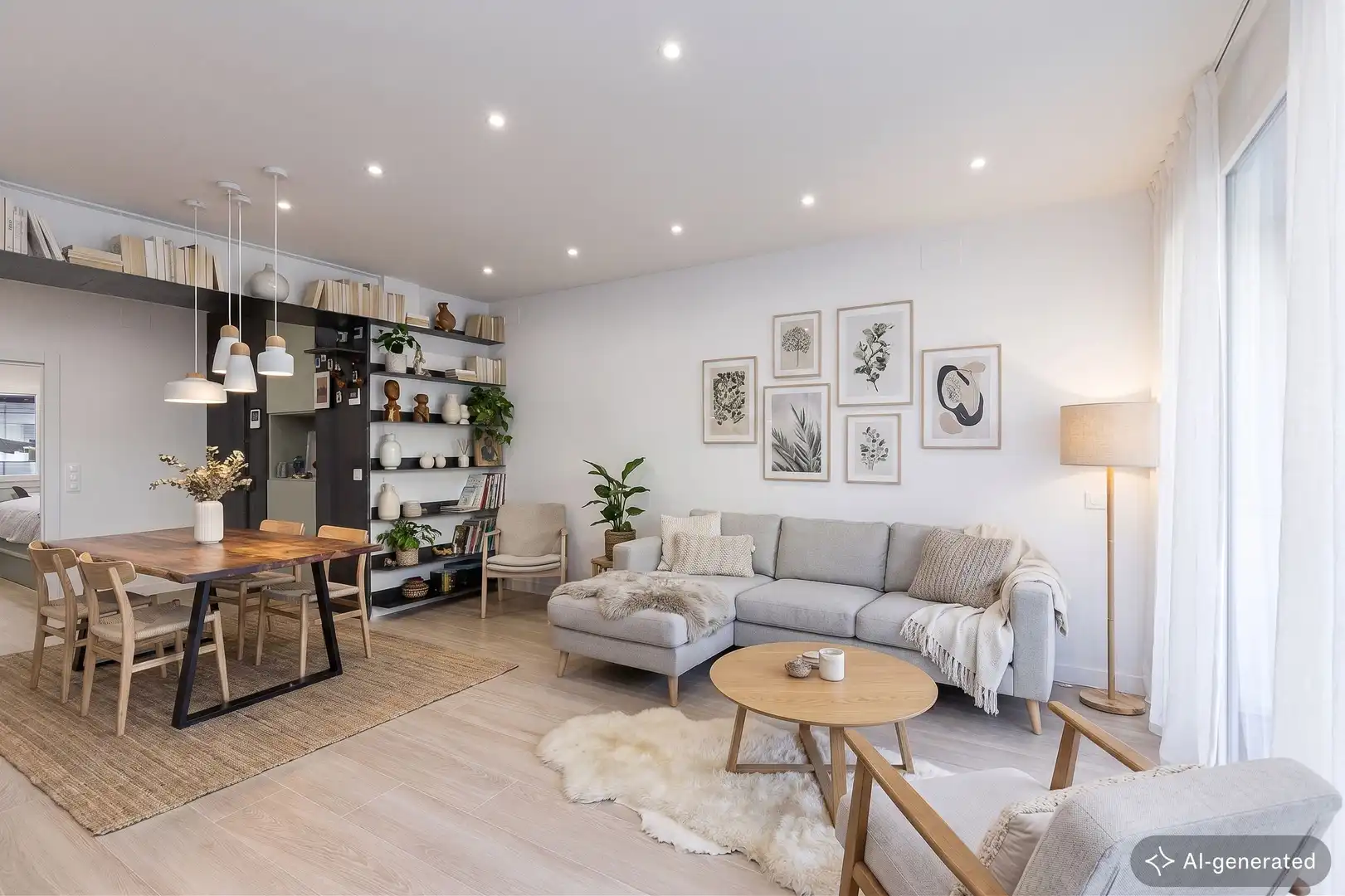 Living room of Flat for sale in Barcelona  with Air Conditioner, Heating and Parquet flooring