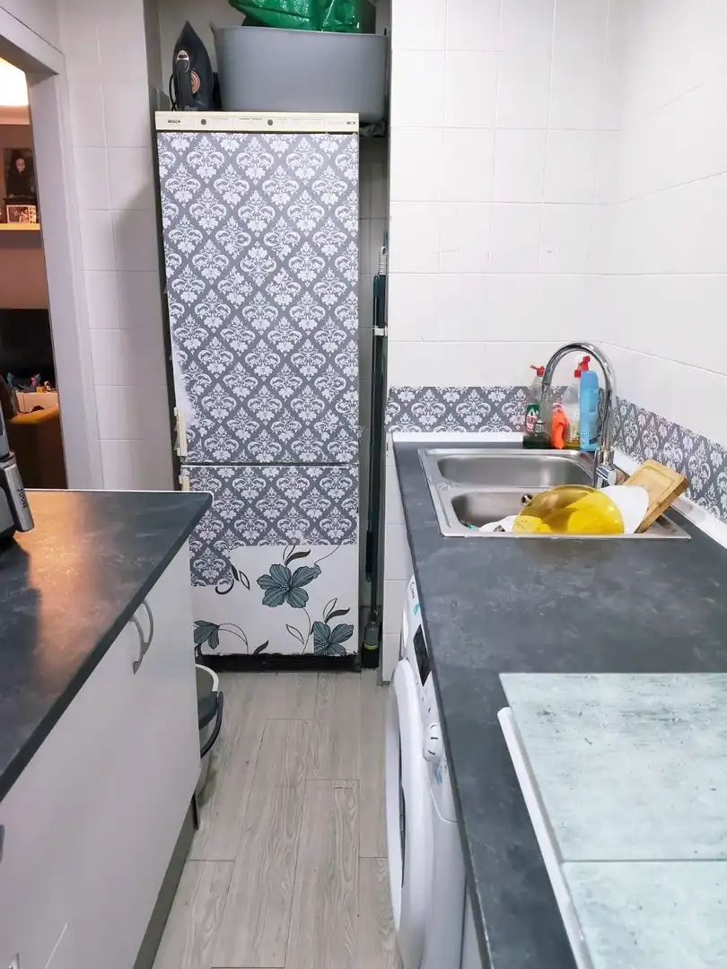 Kitchen of Flat for sale in Málaga  with Air Conditioner, Terrace and Furnished
