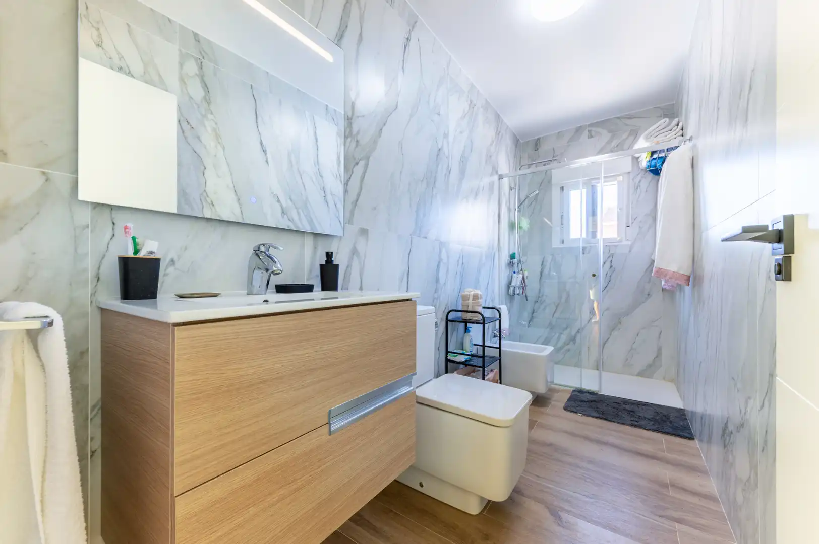 Bathroom of Detached homes for sale in Mazarrón  with Air Conditioner, Heating and Terrace