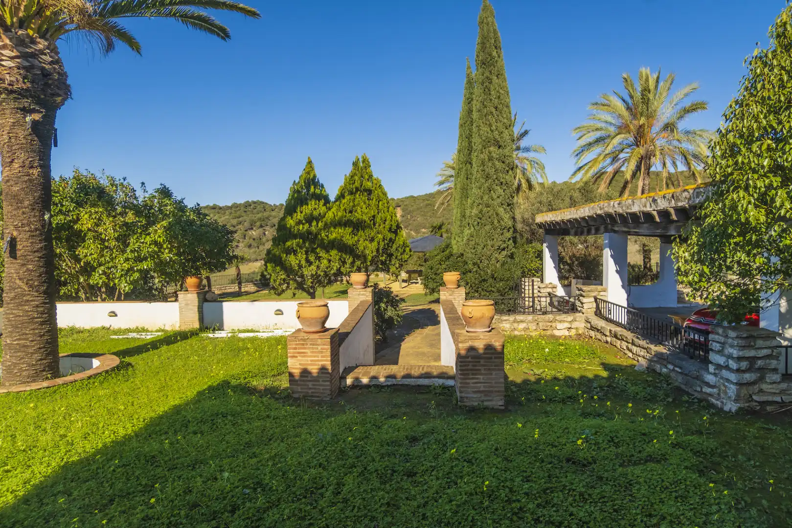 Jardí de Finca rústica en venda en San Martín del Tesorillo amb Aire condicionat, Jardí privat i Terrassa
