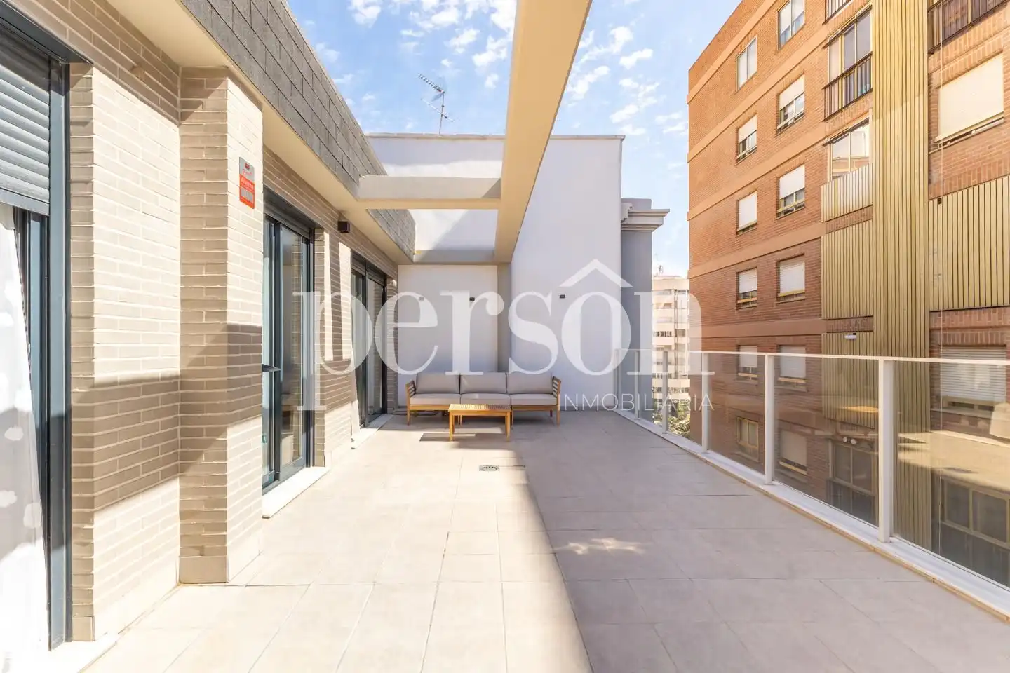 Terrace of Attic for rent in Valencia  with Air Conditioner, Heating and Terrace