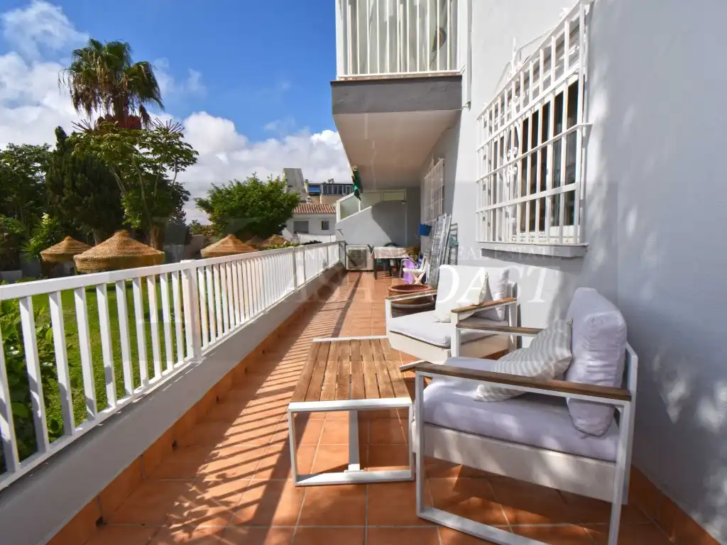 Terrace of Flat for sale in Fuengirola  with Air Conditioner, Private garden and Terrace