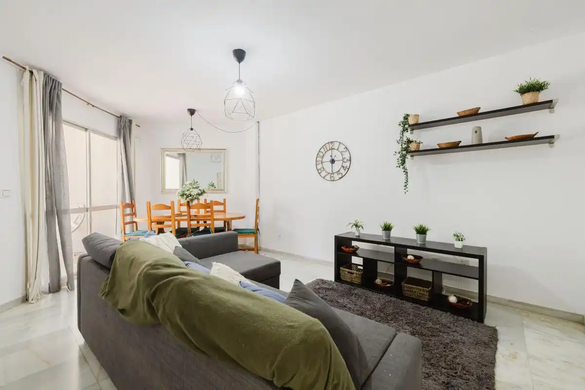 Living room of Flat for sale in Fuengirola  with Heating, Terrace and Swimming Pool