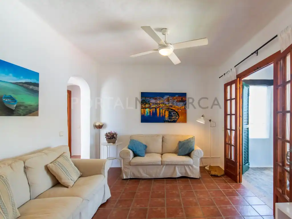 Sala de estar de Apartamento en venta en Es Mercadal con Aire acondicionado y Terraza