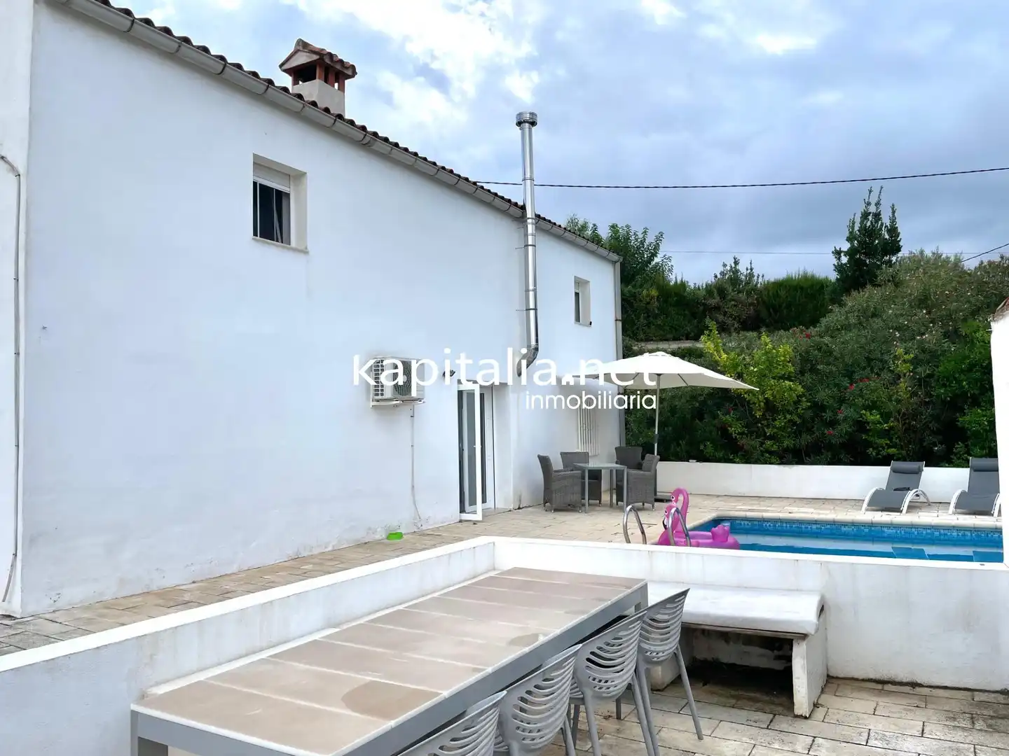 Vista exterior de Casa o chalet en venta en Ontinyent con Aire acondicionado, Jardín privado y Terraza