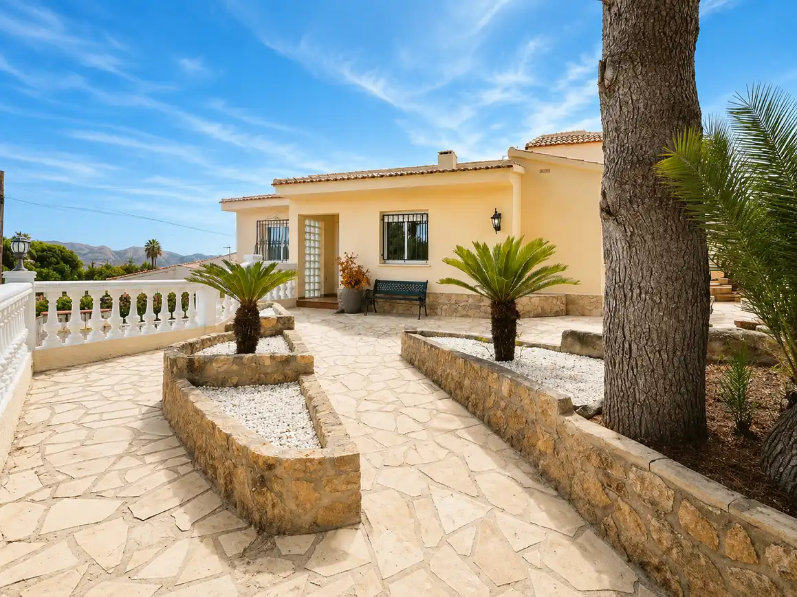 Exterior view of Houses for rent in La Nucia  with Air Conditioner, Terrace and Swimming Pool