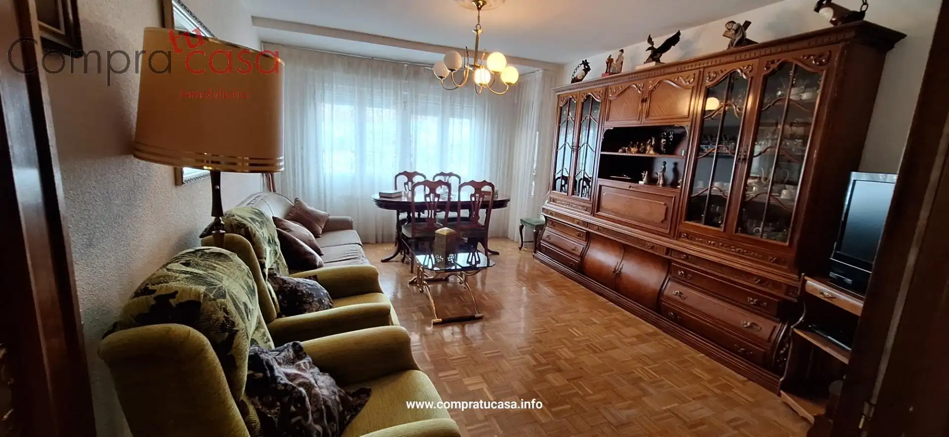 Sala de estar de Piso en venta en Segovia con Calefacción, Parquet y Terraza