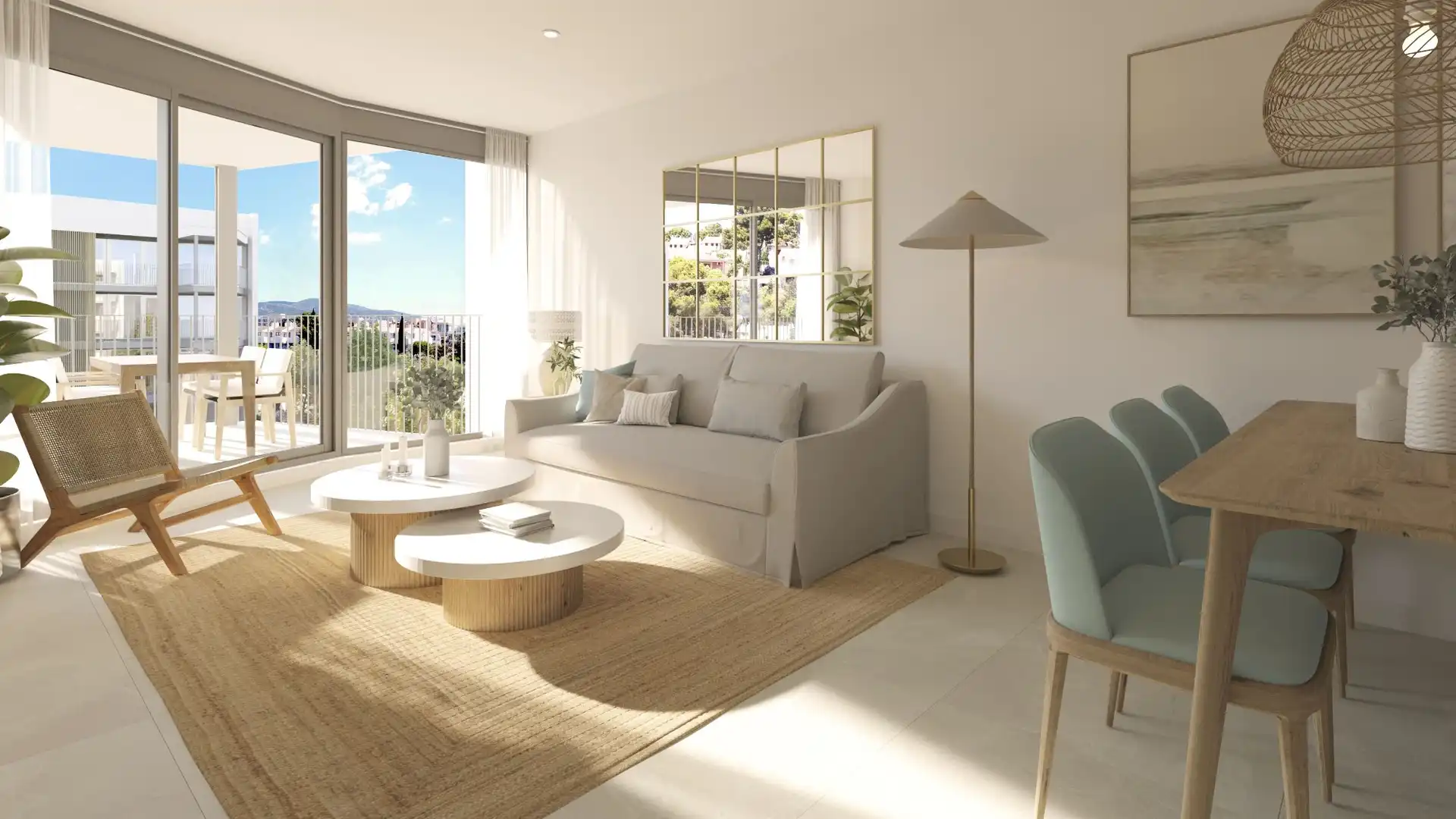Living room of Flat for sale in Calvià  with Air Conditioner, Private garden and Terrace