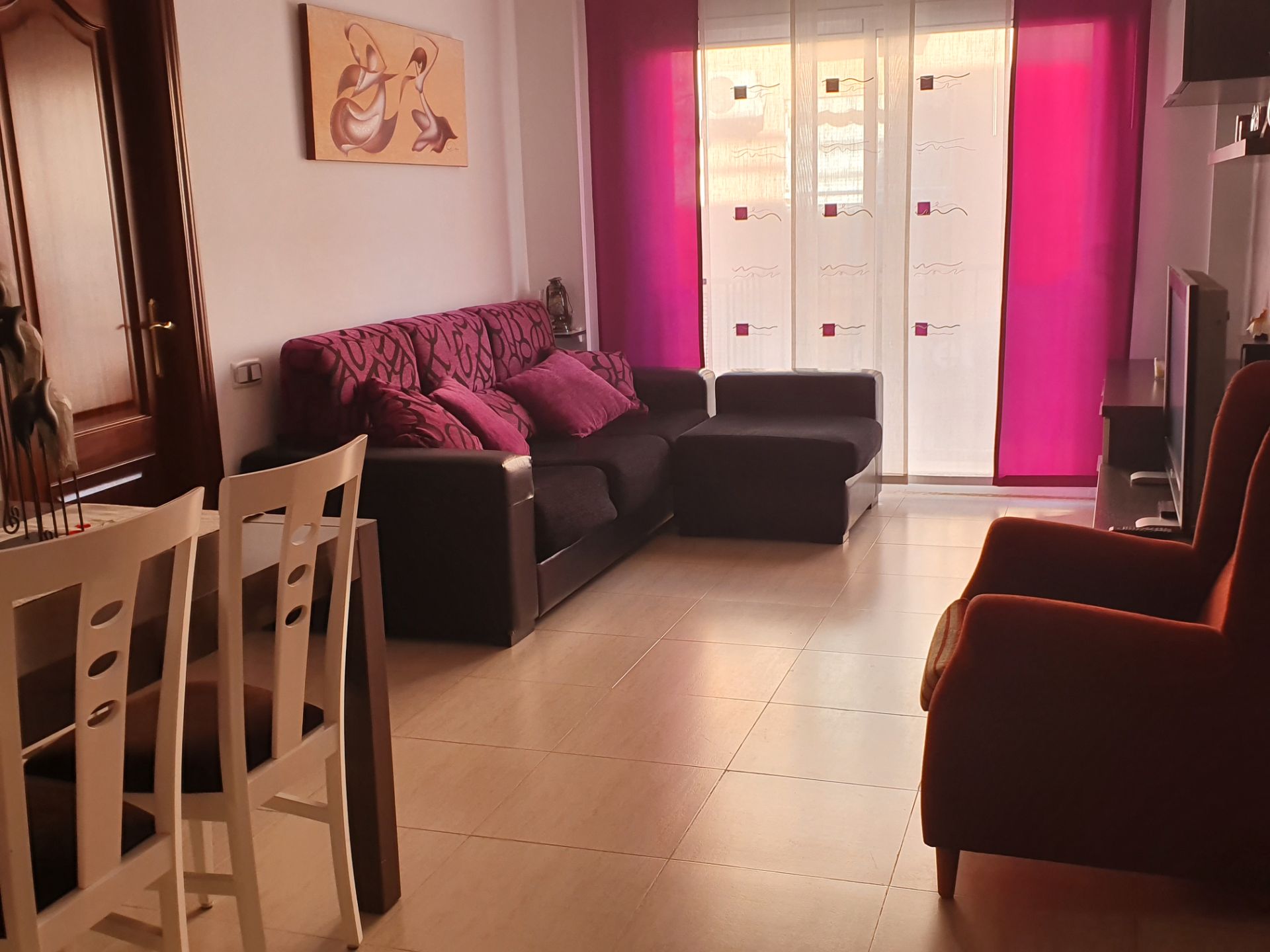 Living room of Flat to rent in Roda de Berà  with Terrace, Furnished and Oven